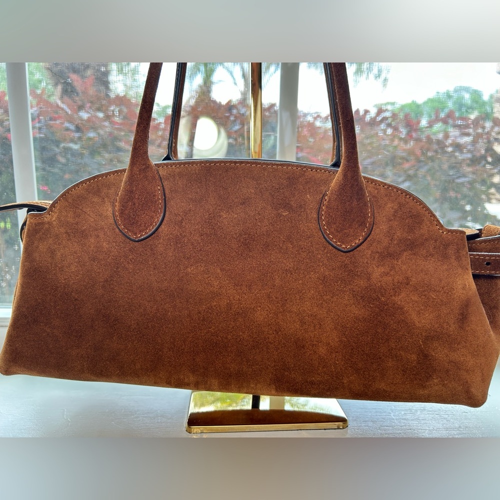 NWOT🌸COACH Empire 34 Carryall Suede Shoulder Handle Bag in “Warm Brown” - Picture 13 of 15